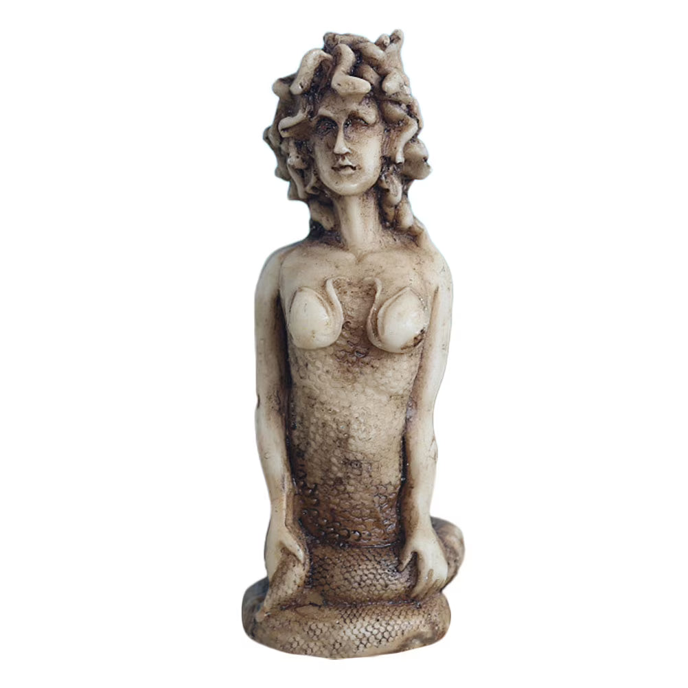 Gorgon Serpent Sculpture Resin Ornament N1074