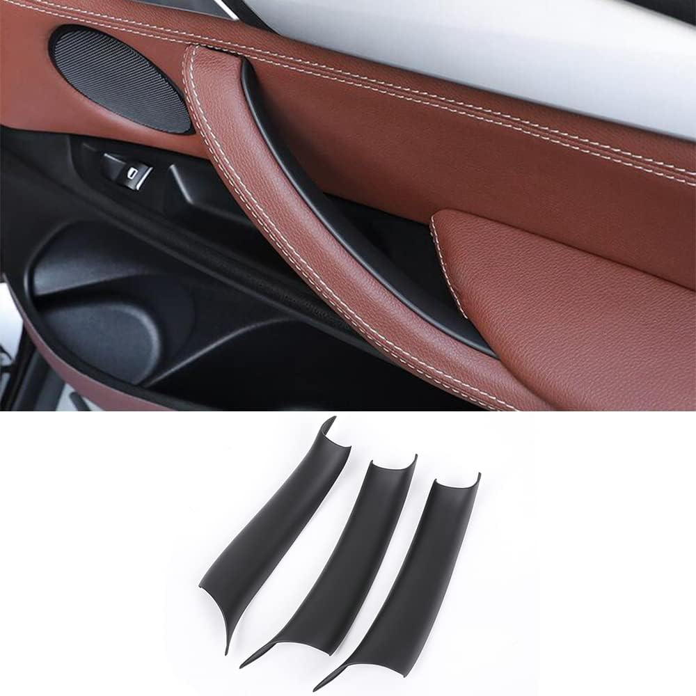 Car Door Handle Cover Interior Protective Trim Cover Beige Pack of 2 S117