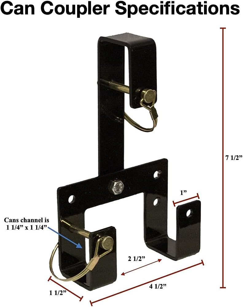 Can Couplers for Wheeled Trash Containers H10402