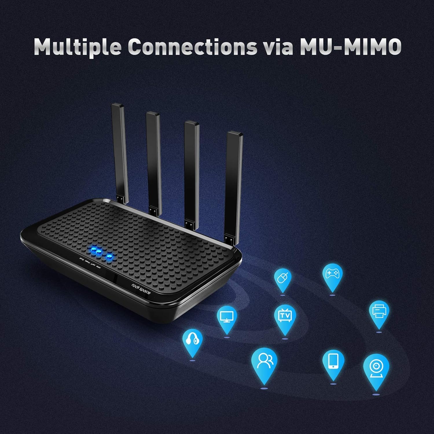 AC2100 WiFi Router, 4 Gigabit LAN Ports, Pack of 2 C25528