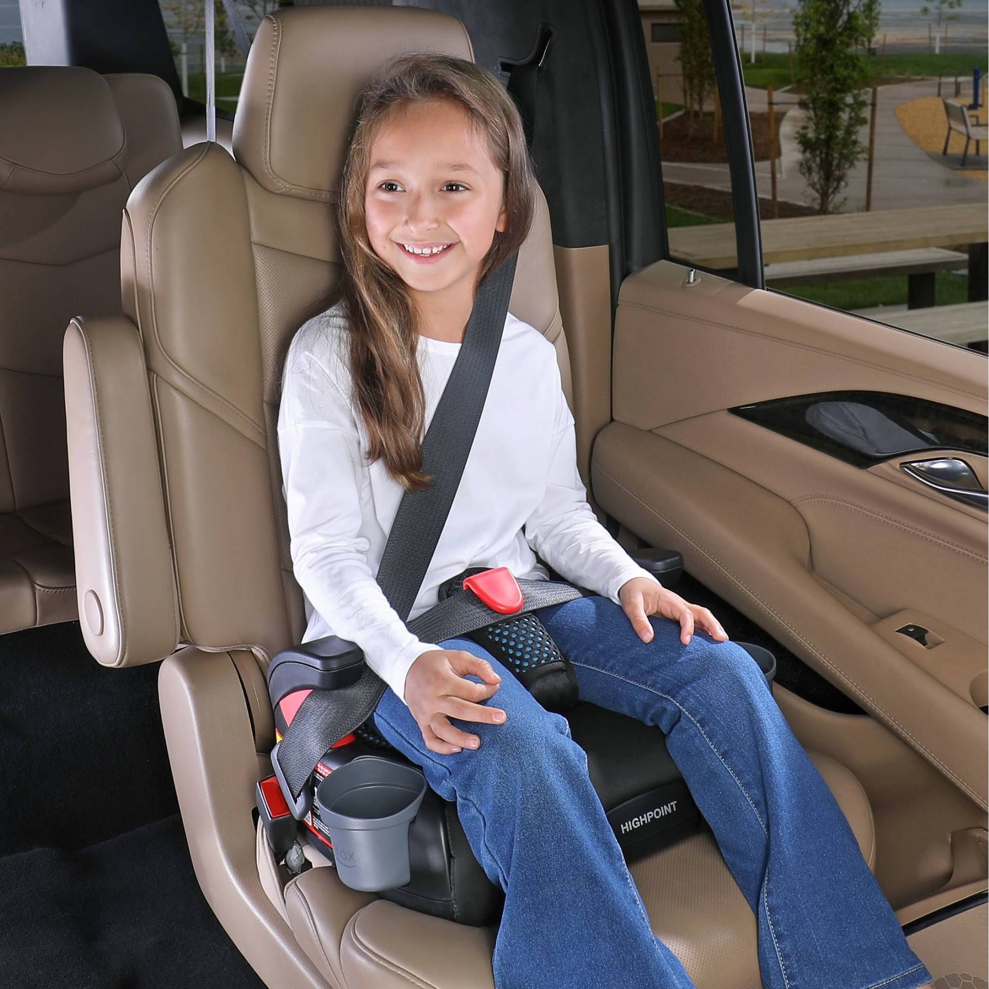Cool Flow Grey Belt-Positioning Booster Car Seat A179