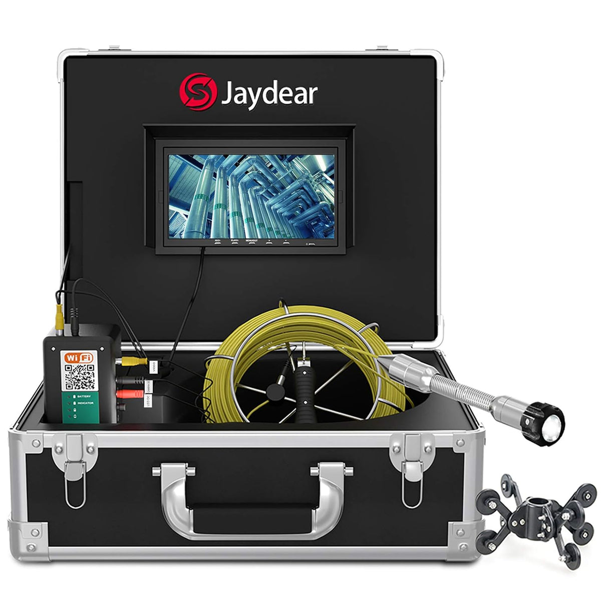 7 Inch LCD Monitor WiFi Sewer Inspection Camera, 165ft/50m, IP68 J670