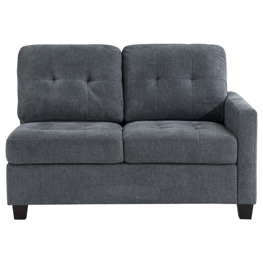 Steel Grey Upholstered Chair Q7447