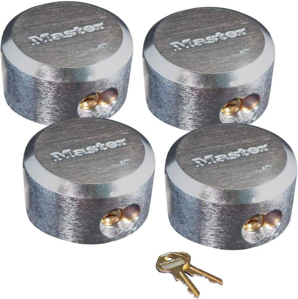 8 Pack Chrome Rekeyable Pin Tumbler Padlock Q605