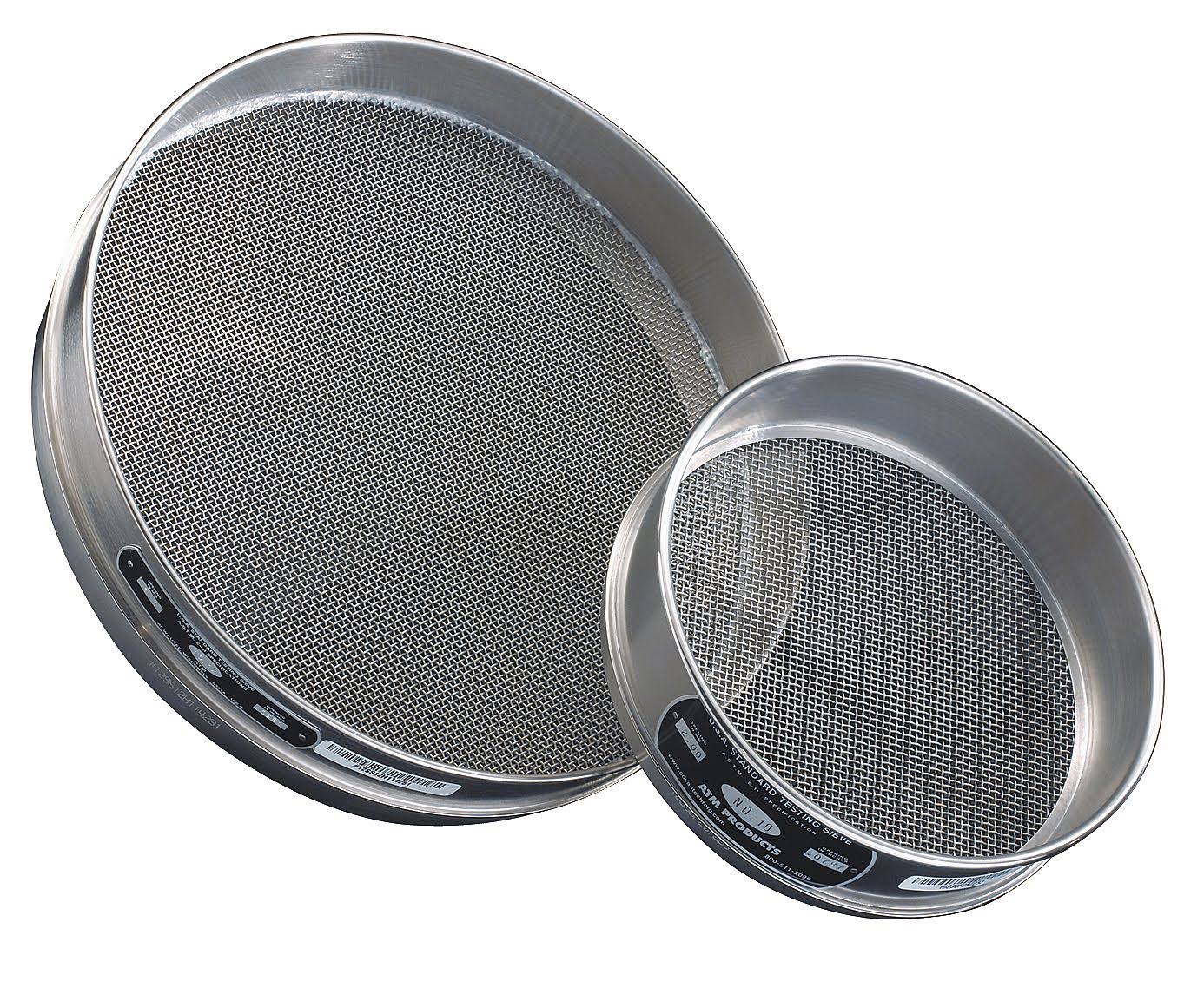 4Ss12H Sieve, #4, S/s, 12 in, Half HT I575
