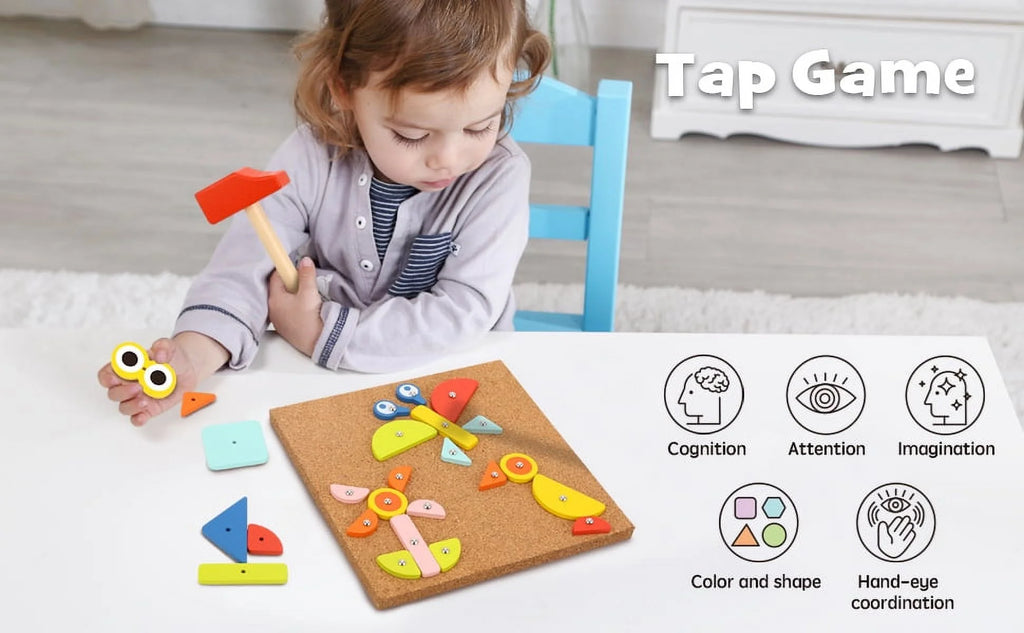 Wooden Hammering Pounding Toy with Mallet C3589
