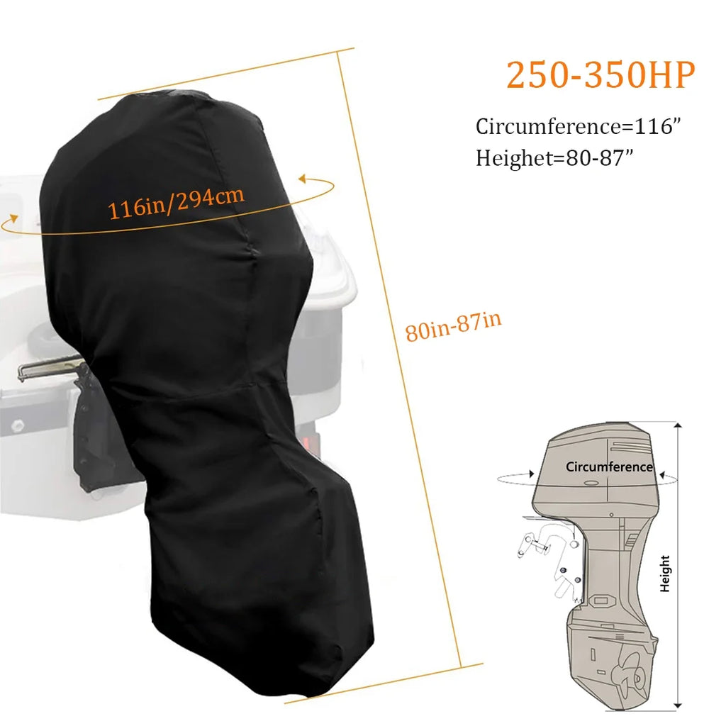 Waterproof 600D Oxford Outboard Motor Cover R1243