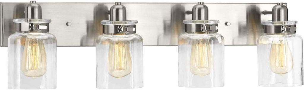 4-Light Clear Glass Bath Vanity Light P4157