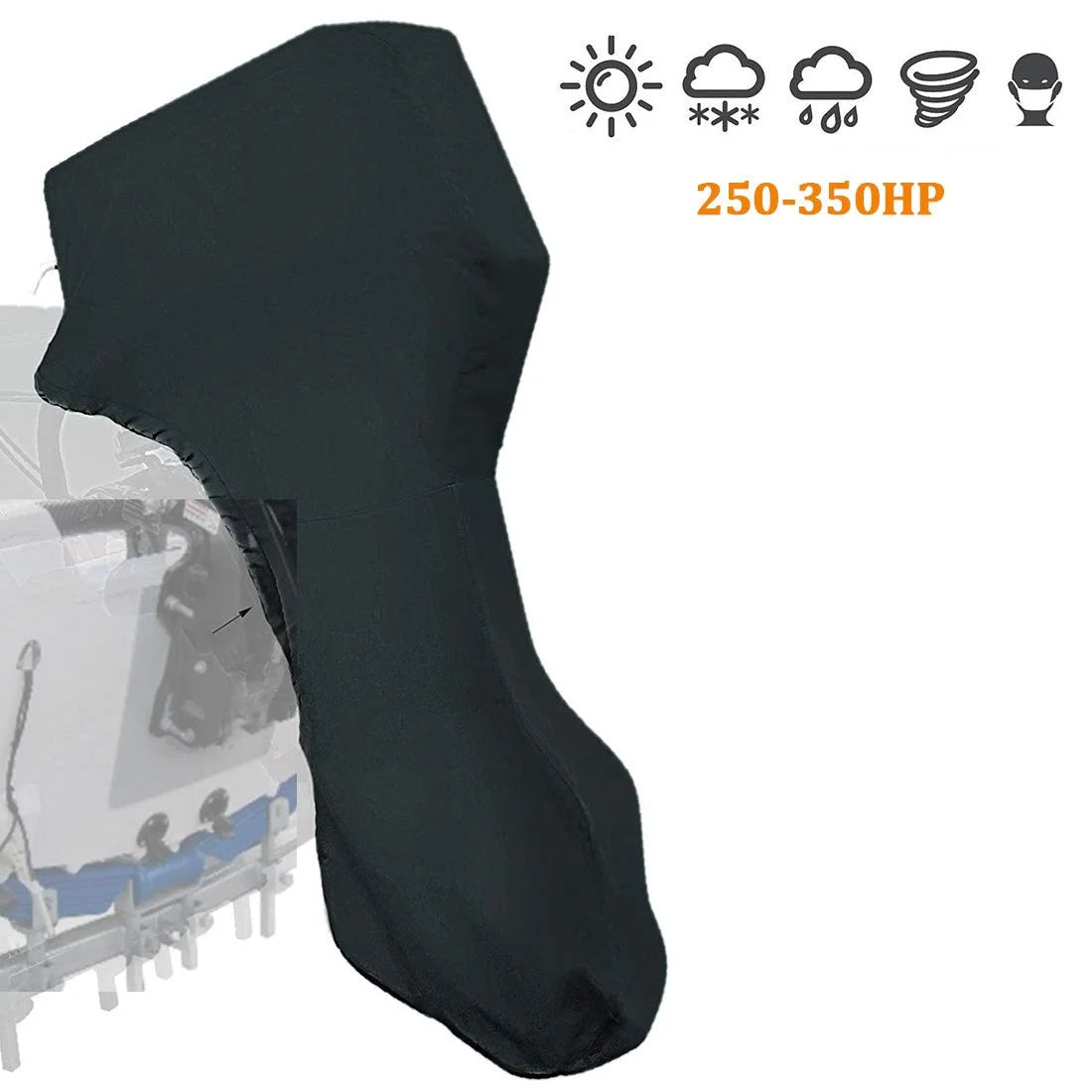 Waterproof 600D Oxford Outboard Motor Cover R1243
