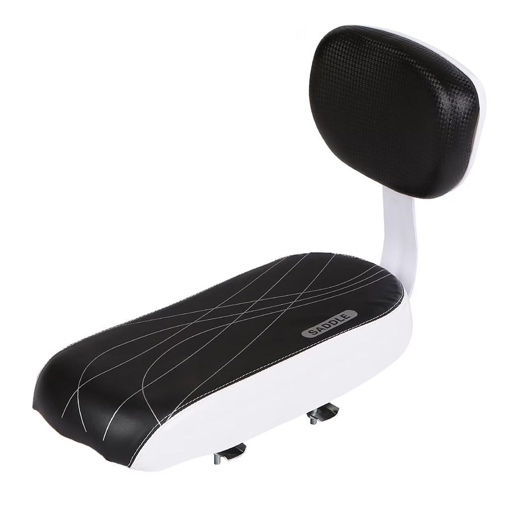 Soft Cushion Rear Bike Seat in PU Leather with Backrest U1011