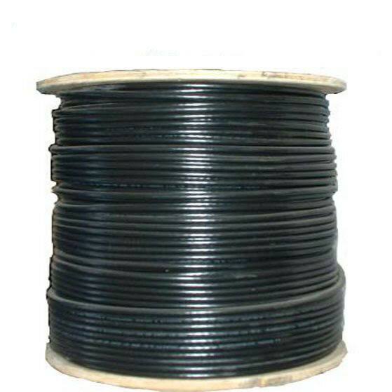 RG6 Coaxial Cable 1000ft Black E5136