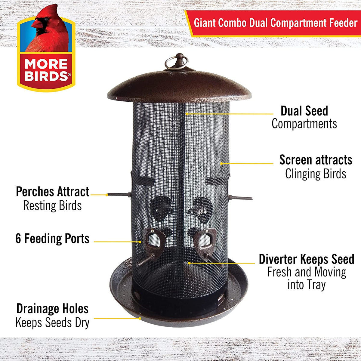 Wild Bird Giant Combo Bird Feeder T306096