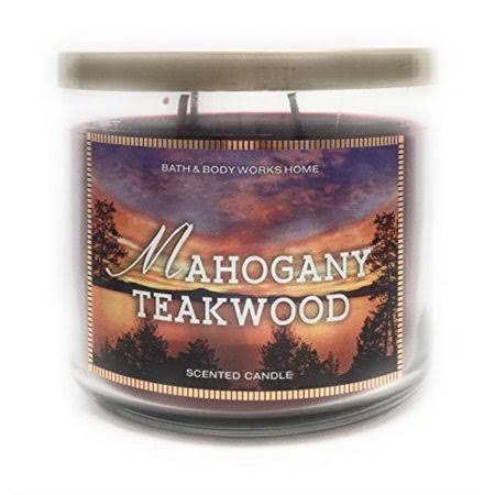 3 Wick 14.5 Ounce Mahogany Teakwood Candle M4283