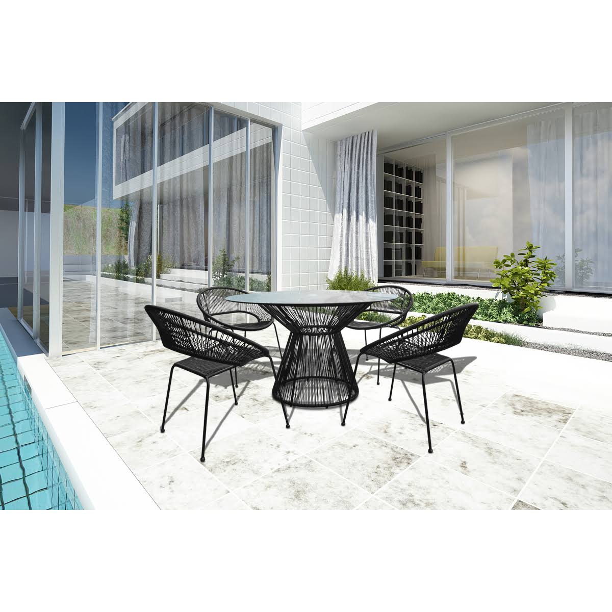 White Lightning Dining Table N43961