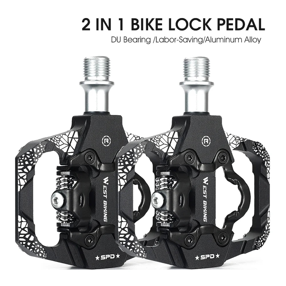 MTB Bike Pedals Dual Platform SPD Clipless Sealed Bearing M800