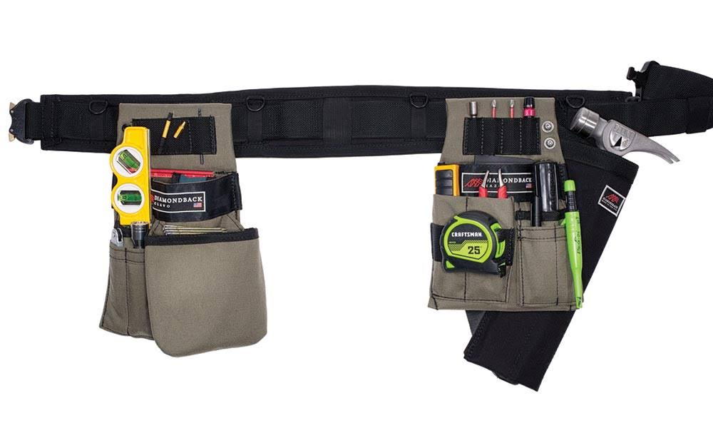 Black Medium Carpenter Tool Belt N8031