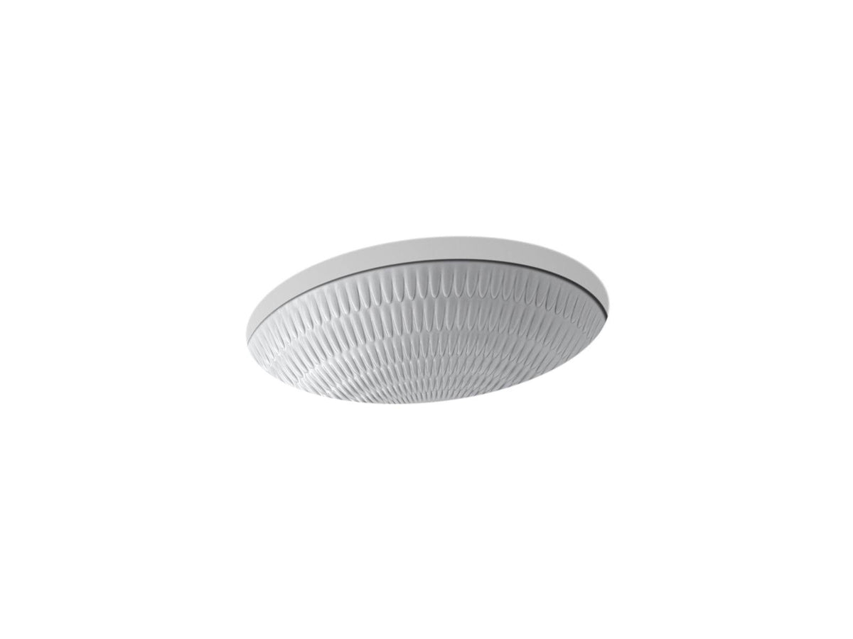 Earthen White Undercounter Bathroom Sink E699