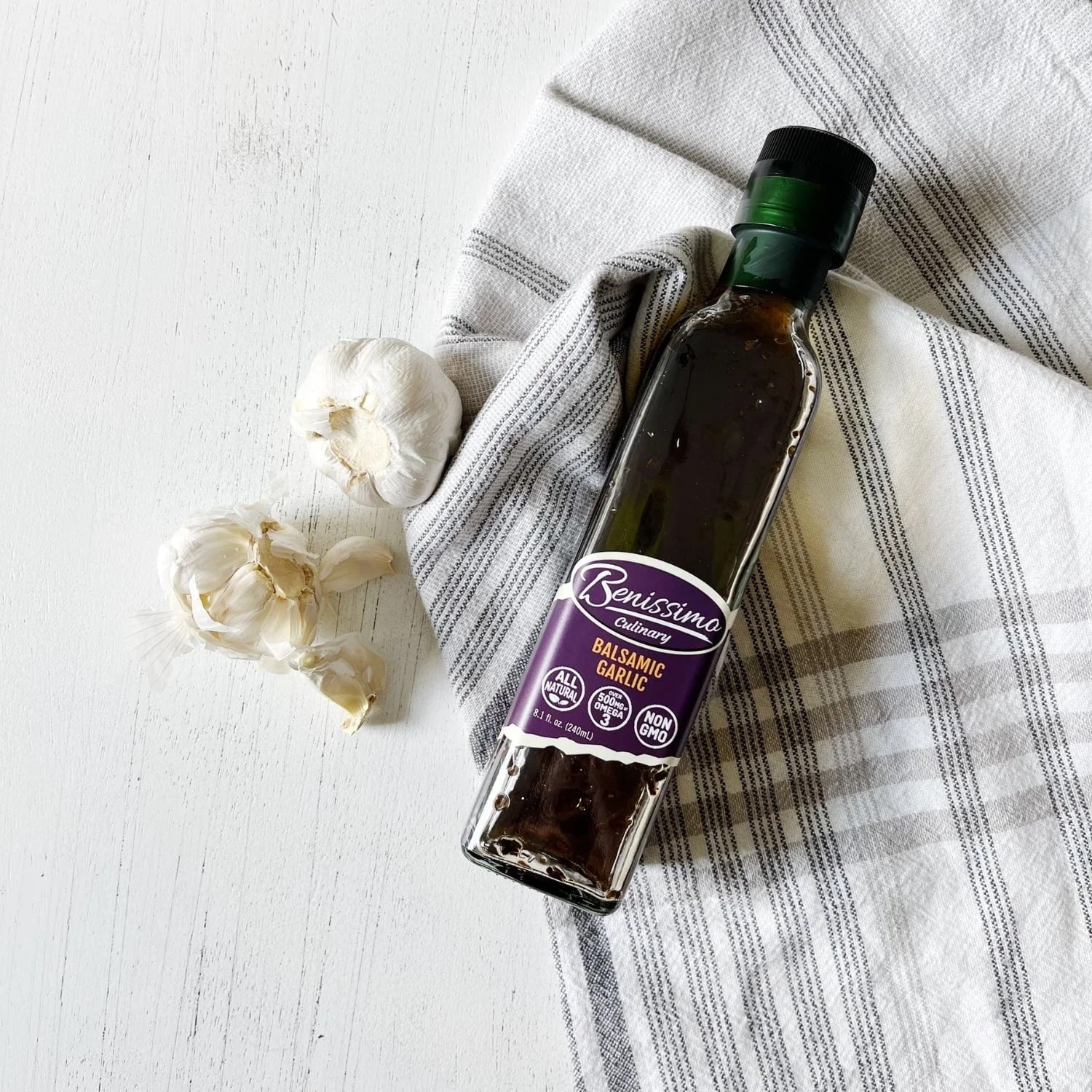 8.1 Fl Oz (3 Pack) Balsamic Garlic Infused Oil B7462