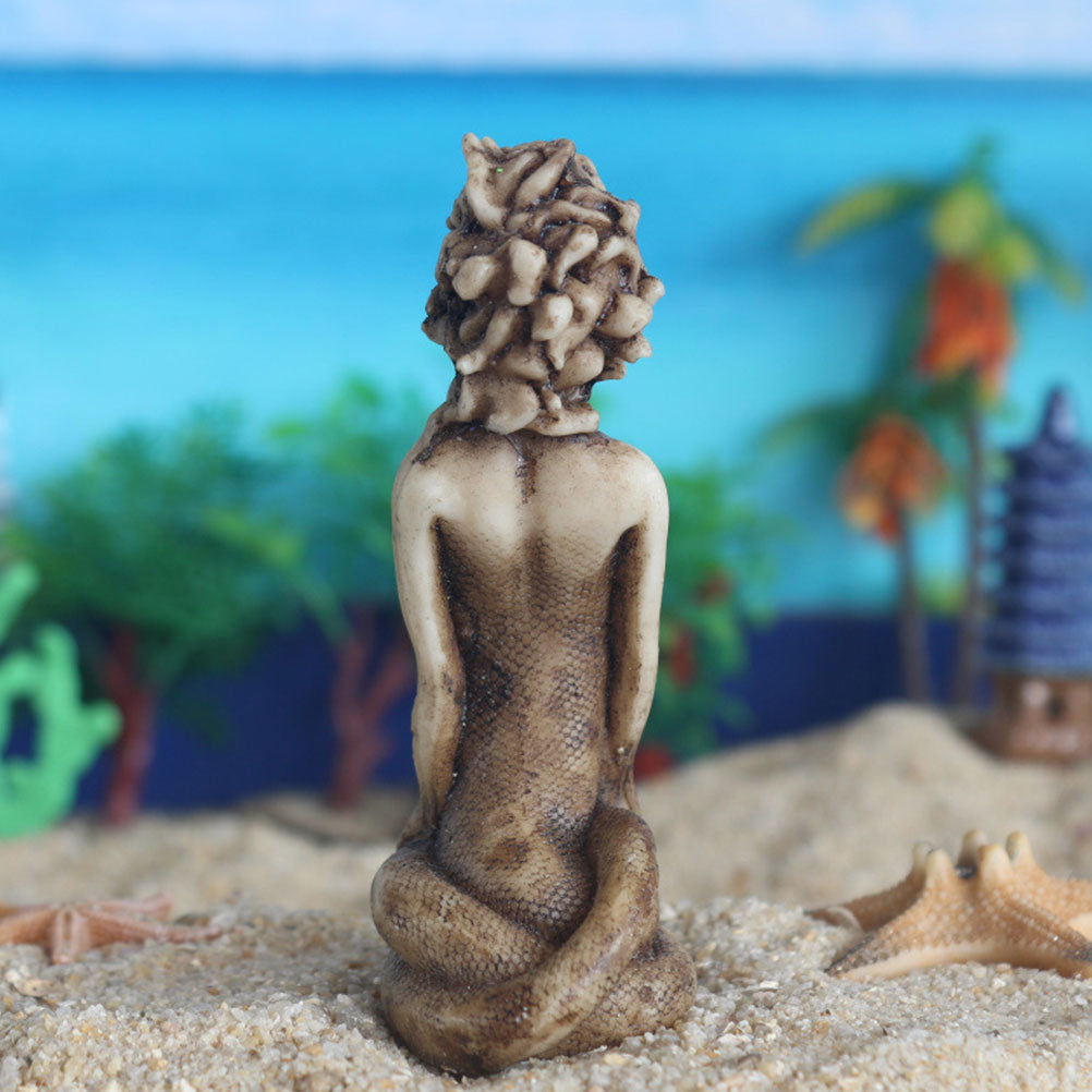 Gorgon Serpent Sculpture Resin Ornament N1074