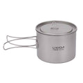 900ml Titanium Cup Pot with Lid and Foldable Handle U913