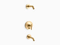 Bath and Shower Trim Set with Push Button Diverter A357