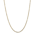 14kt Yellow Gold Diamond Cut Milano Rope Chain 18 inch Lobster Clasp V773868