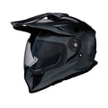 Solid Dual Sport Helmet Dark Silver, Large Q450