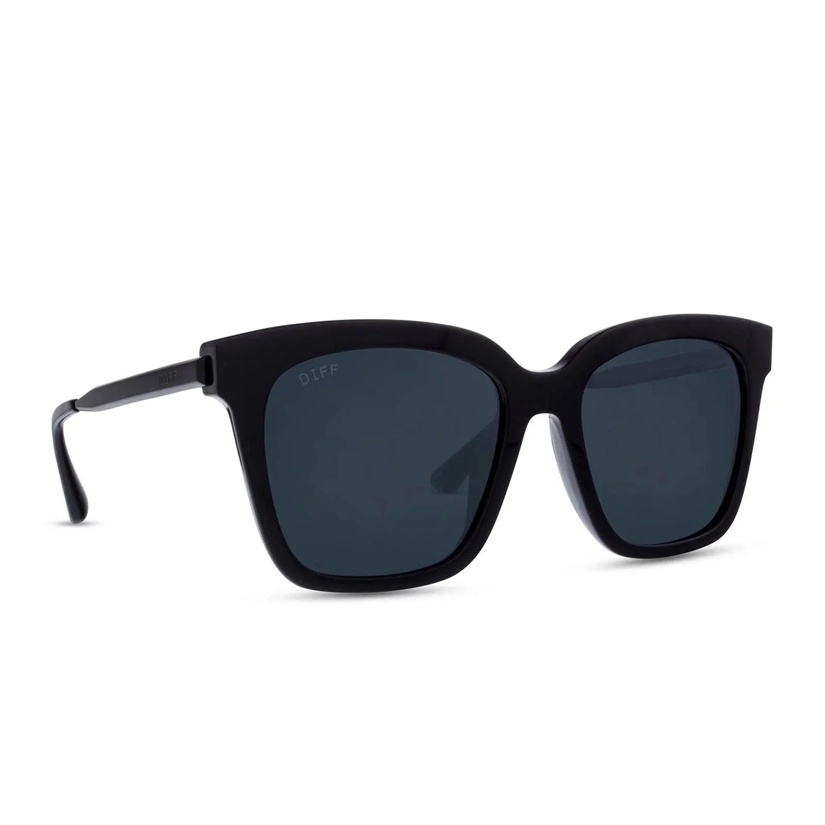 Oversized Polarized Sunglasses Black Grey V10613