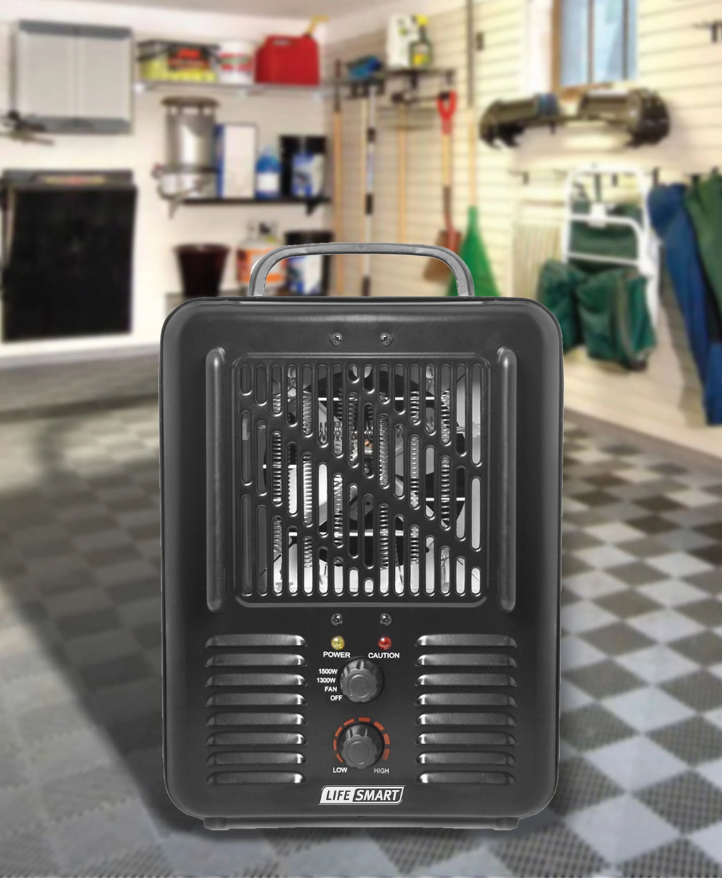 Deluxe Milkhouse Heater with Dial Thermostat and Carry Handle Q322