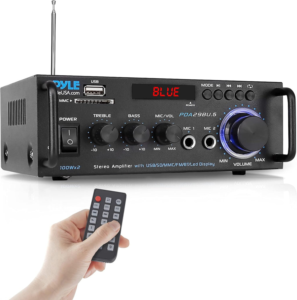 200W 2 Channel Bluetooth Stereo Power Amplifier with FM Radio O35635