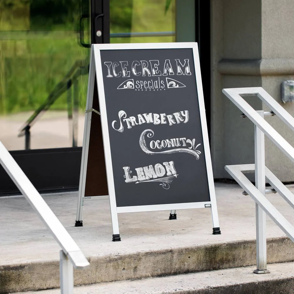 Composite Sidewalk Chalkboard Aluminum U3456