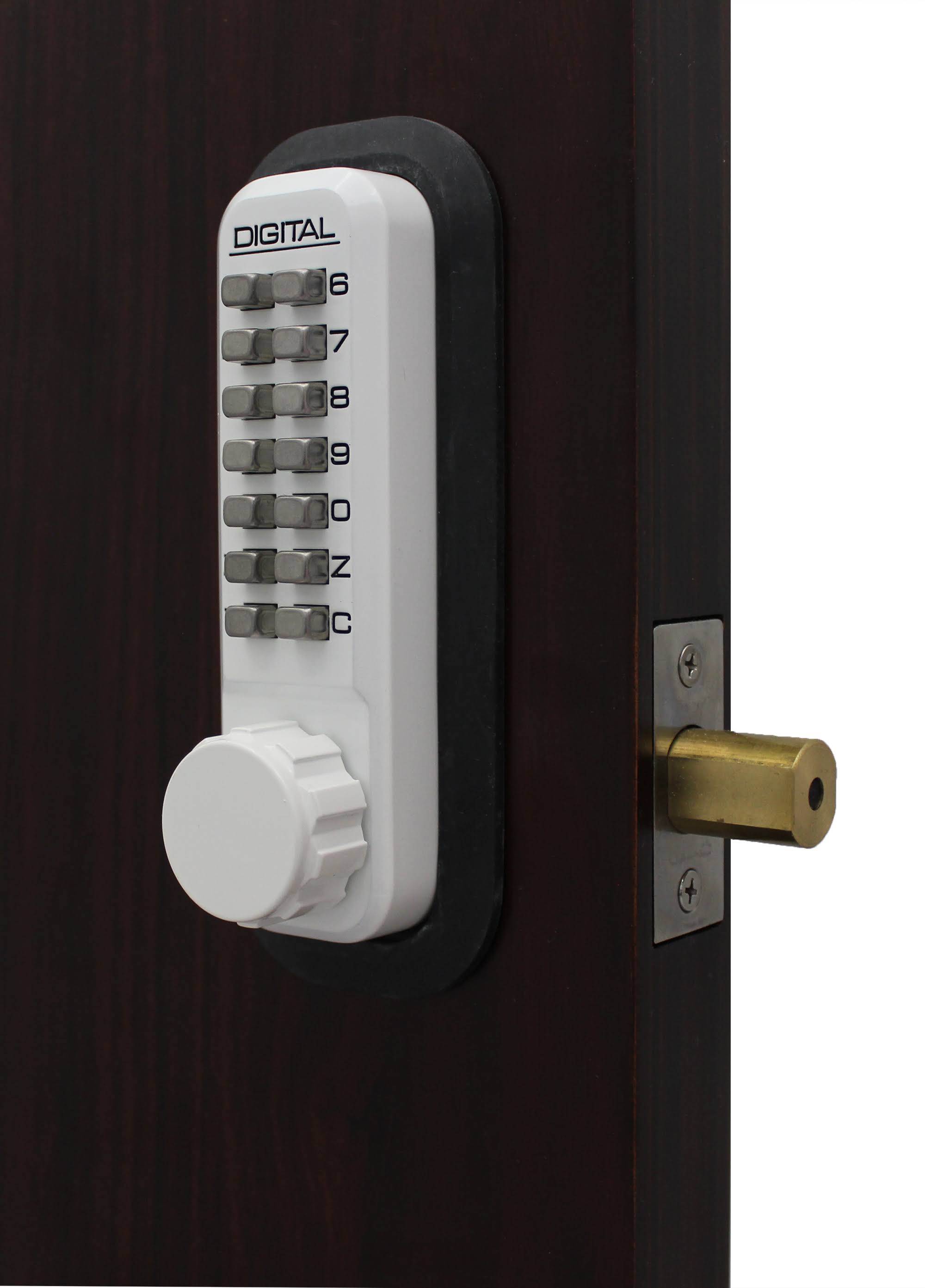 White Mechanical Keyless Double Sided Deadbolt X188