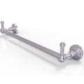 Satin Chrome 18-inch Towel Bar with Integrated Hooks G433