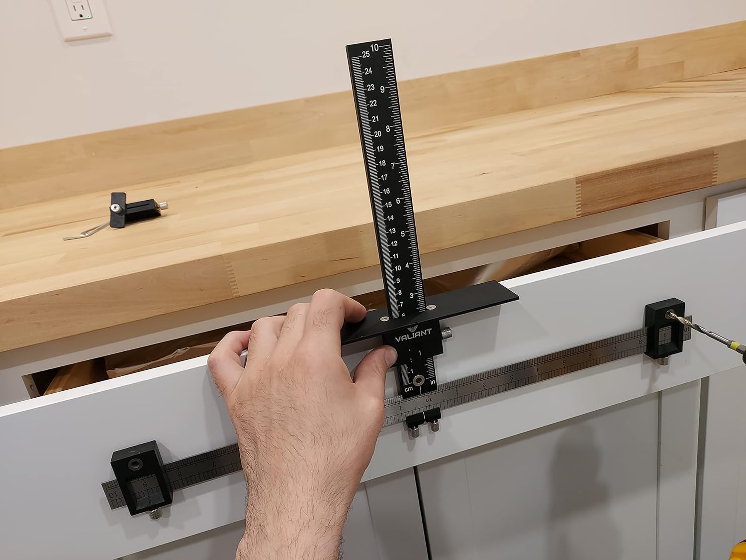 Aluminum+ABC Extended 20 INCH Ruler Cabinet Hardware Jig Template Tool M994741