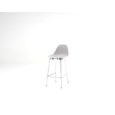 Chrome Cool Gray Bar Stool E494