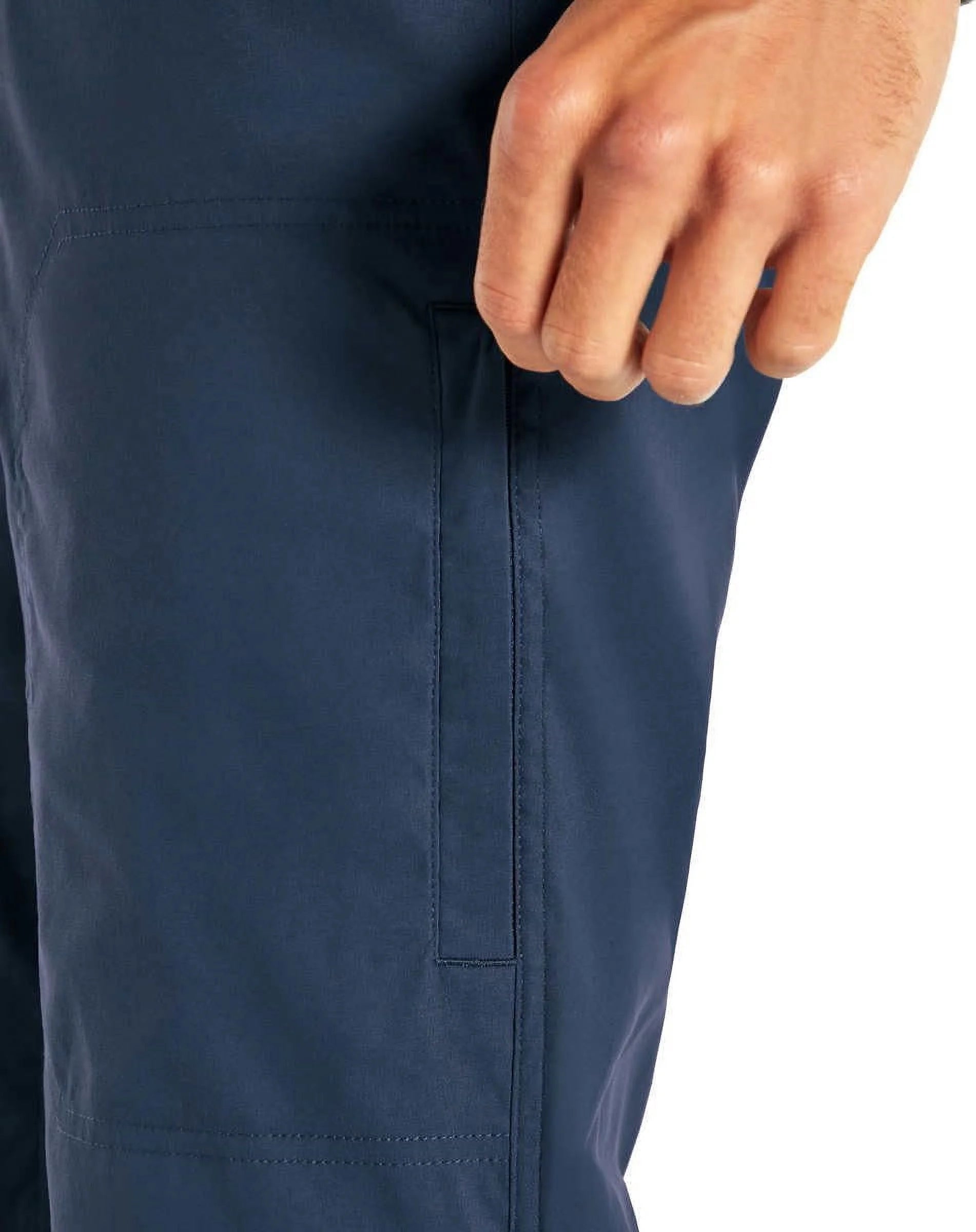 Men’s Fleece Lined Stretch Fabric Pant (Blue,32x32) S943189