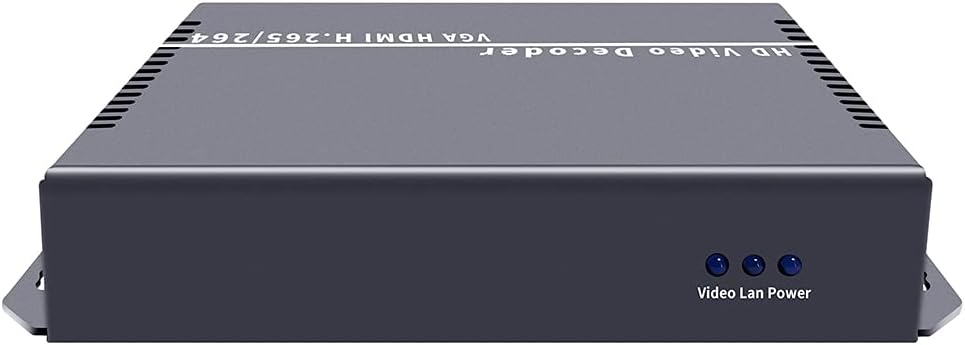 4K 1080P Video Decoder with IP to HDMI VGA CVBS Output J4969