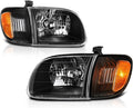 Black Smoke OE-Style Headlight & Corner Side Marker Lamp Assembly X188