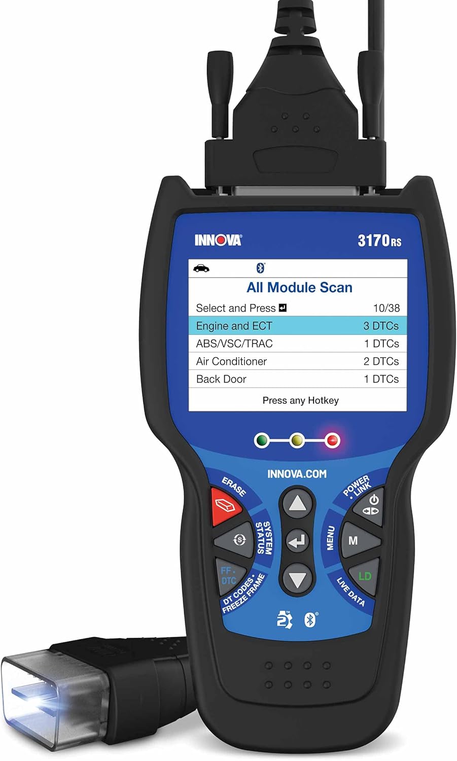 OBD2 Code Scanner with OBD1 Adapters O861
