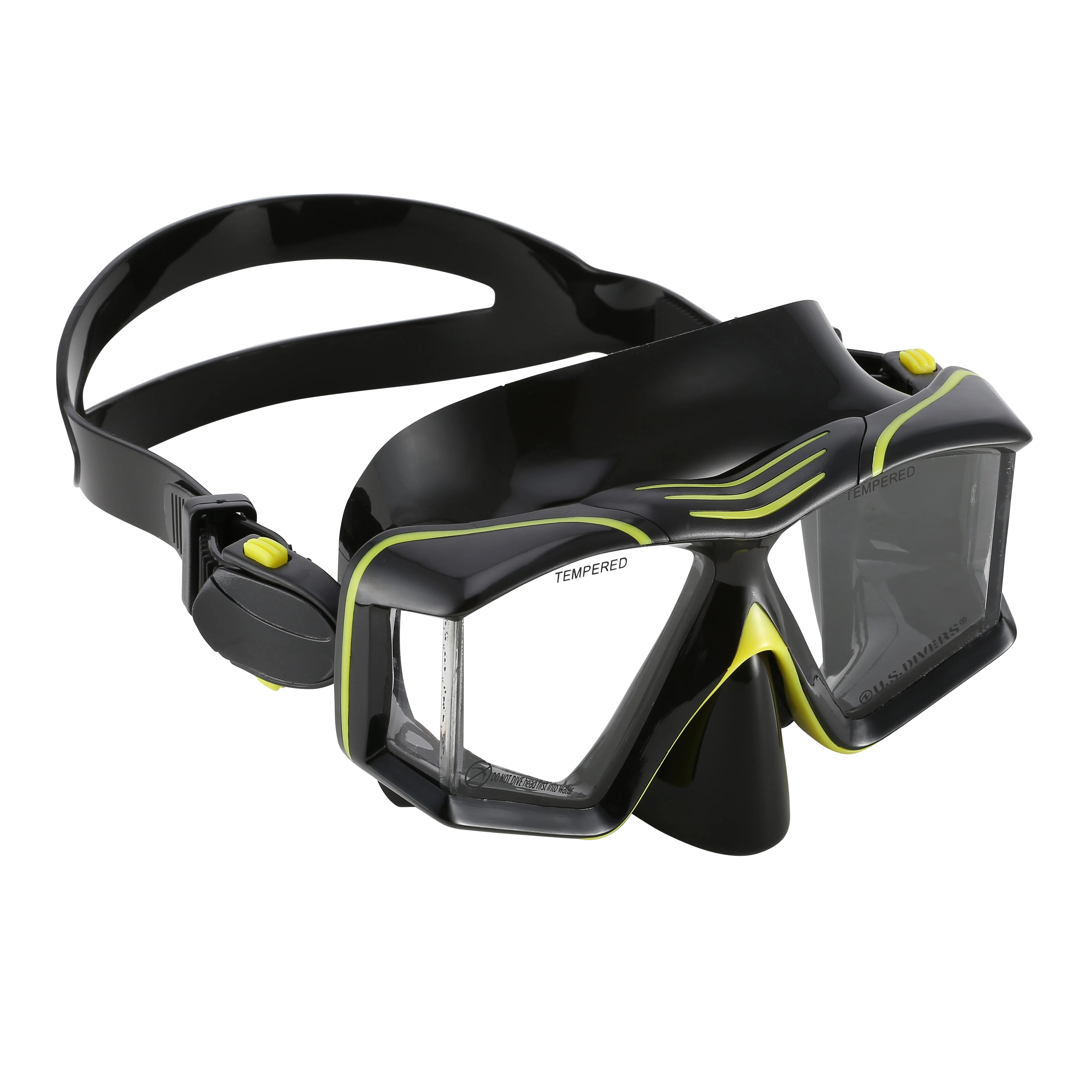 Adult Snorkeling Set Black with Mask, Snorkel, Large Fins and Gear Bag F312574