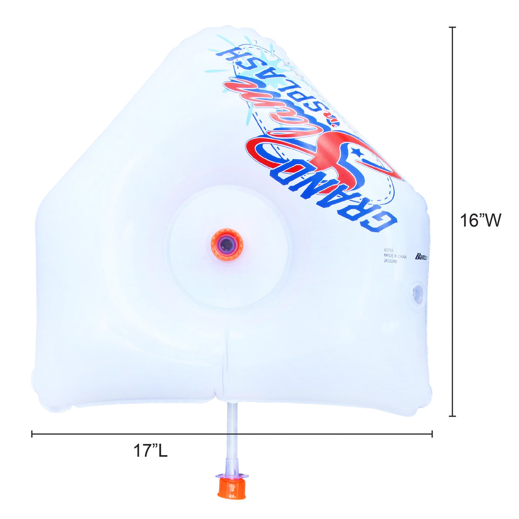 Splash & Slam Baseball Tee & Sprinkler Water Sports Game with Plastic Bat, 2 Plastic Balls, Home Plate & Bases R99672