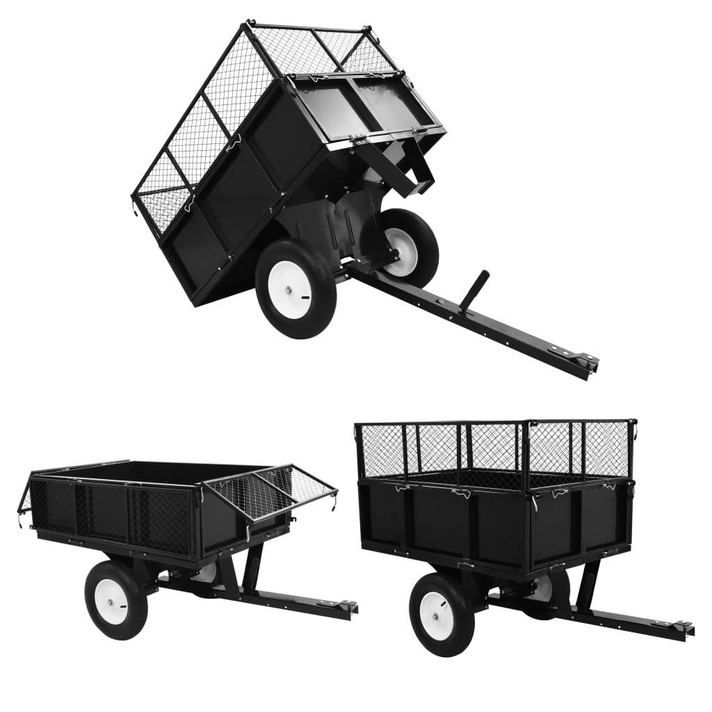 Tipping Trailer for Lawn Tractor 661.4lbs Load S60685