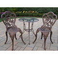 3PC Bistro Set with Glass Top Table G975