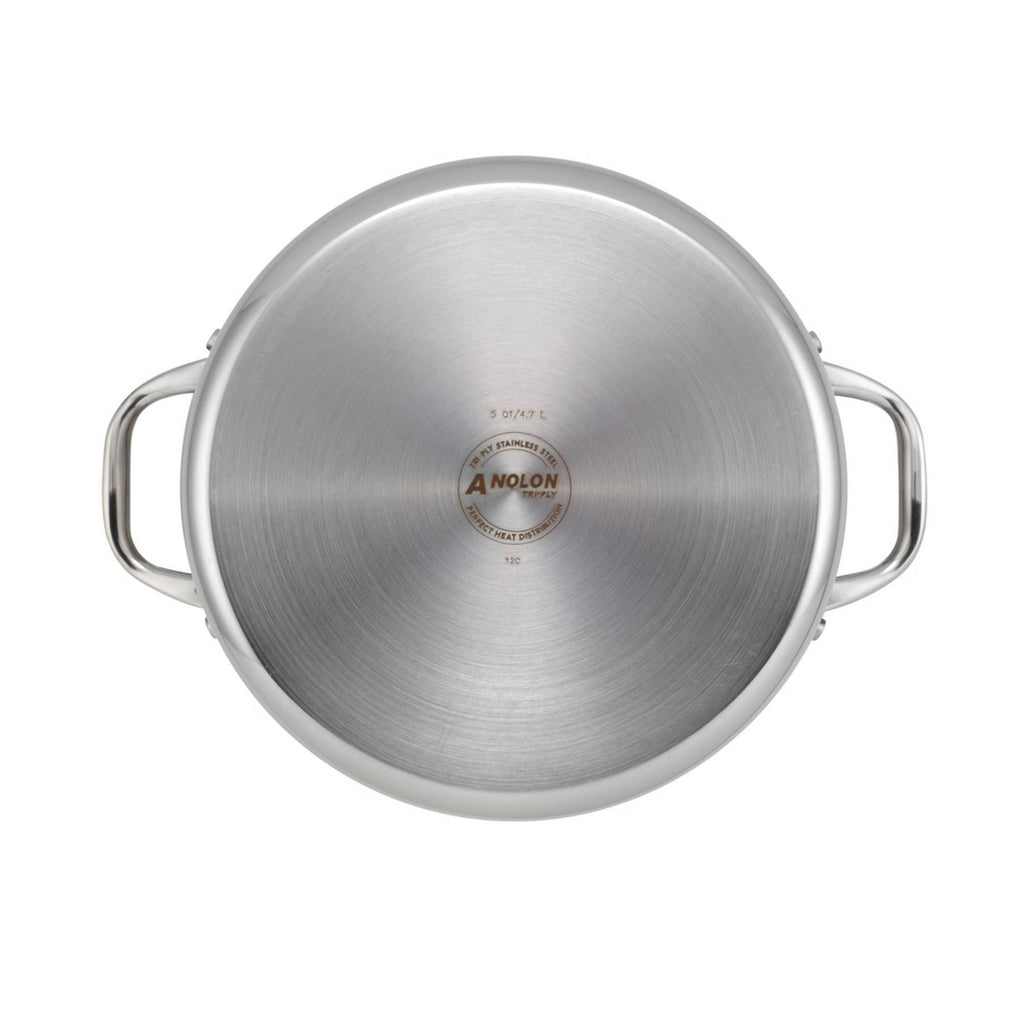 5 Qt Stainless Steel Covered Dutch Oven H84344