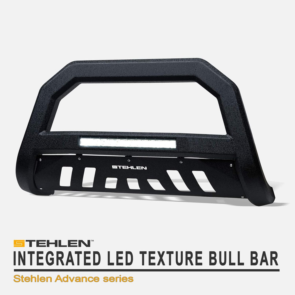 Textured Black Aluminum LED Bull Bar B8761