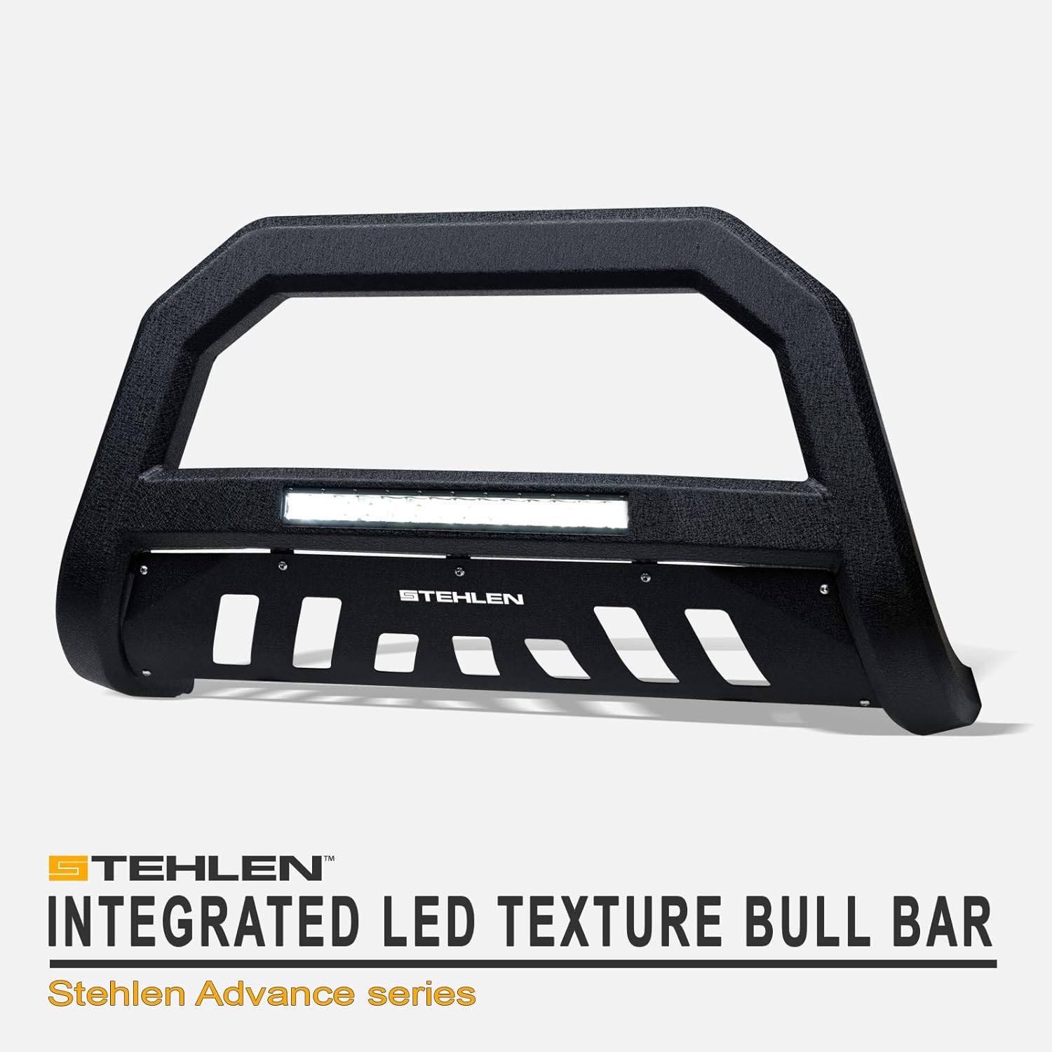 Textured Black Aluminum LED Bull Bar B8761