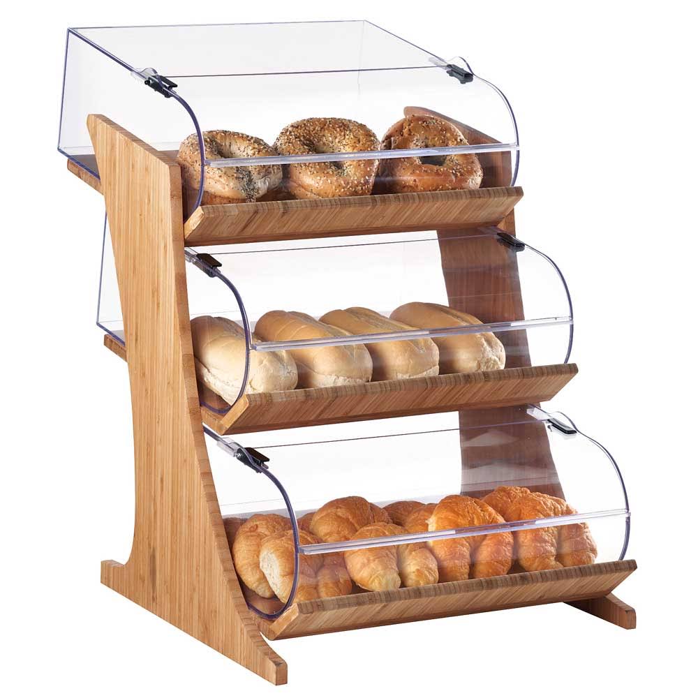 3 Tier Bamboo Bakery Display S315479