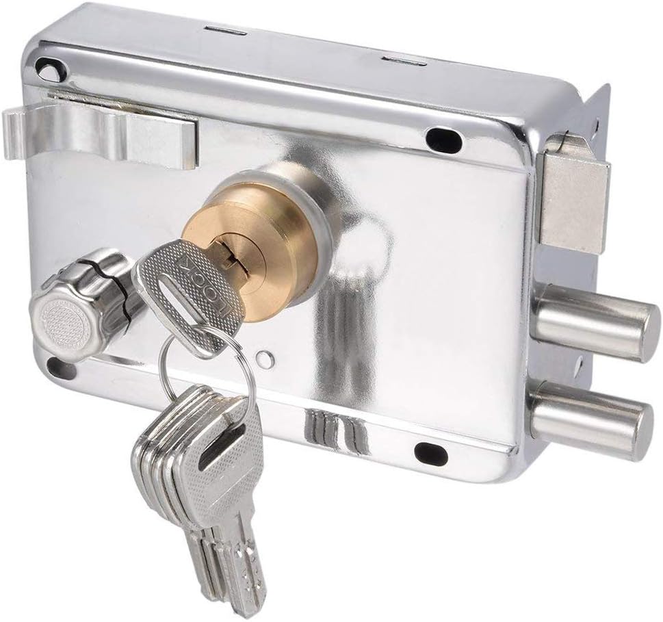 Vertical Keyway Cylinder Deadbolt Rim Lock Set B72077