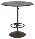 60 Cast Aluminum Round Bar Table B786