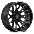 Gloss Black Milled Wheel U2730